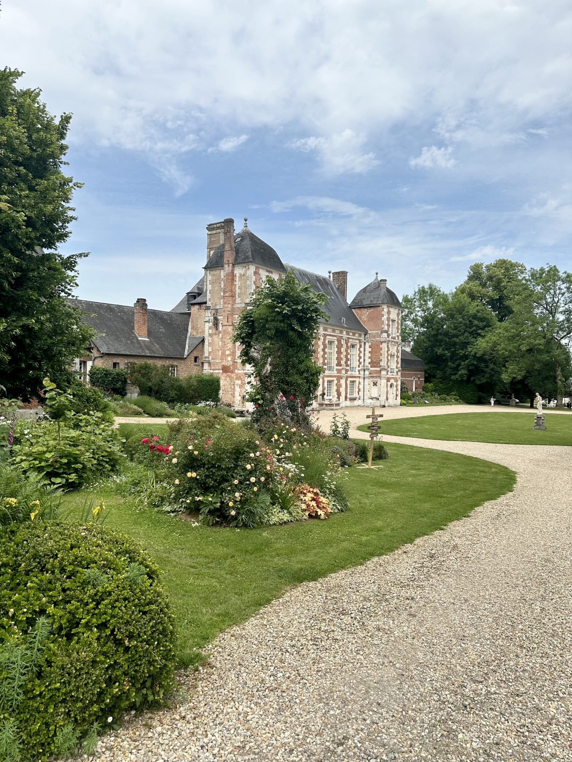 Château de Bonnemare in Normandy, France, surrounded by beautiful gardens